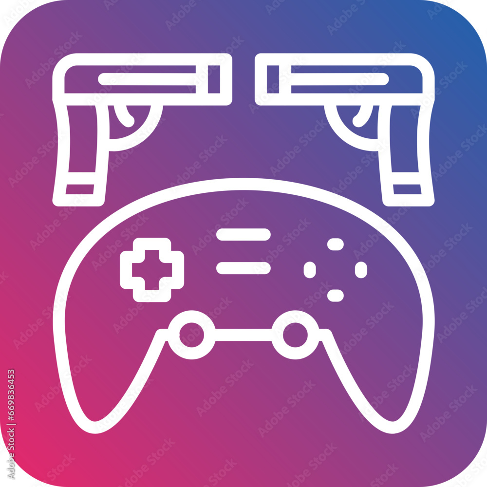 Vector Design Action Game Icon Style Vector Design Action Game Icon Style