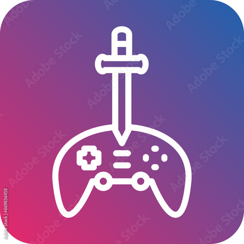 Vector Design Adventure Game Icon Style