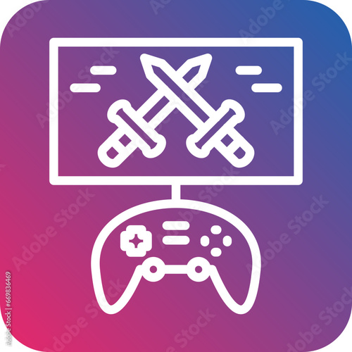 Vector Design Battle Royale Icon Style