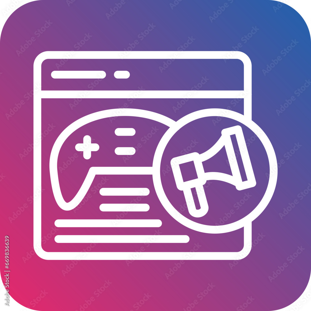 Vector Design Game Promotion Campaign Icon Style Vector Design Game Promotion Campaign Icon Style