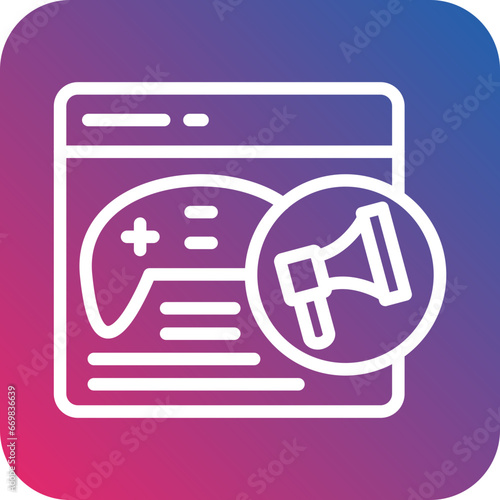 Vector Design Game Promotion Campaign Icon Style