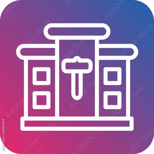 Vector Design Real Estate Auction Icon Style