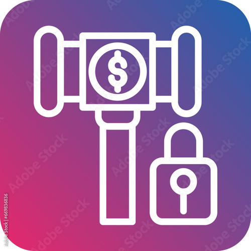 Vector Design Private Auction Icon Style