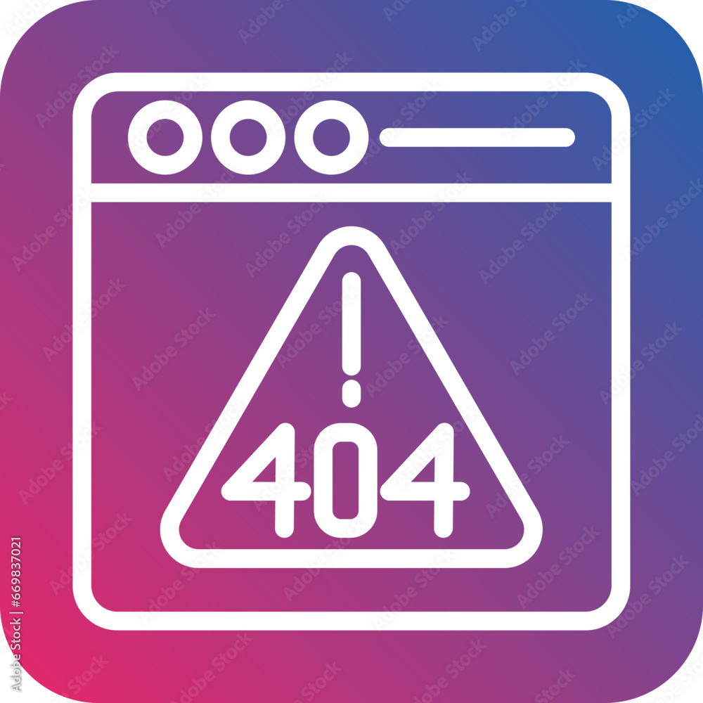 Vector Design Error 404 Icon Style Vector Design Error 404 Icon Style