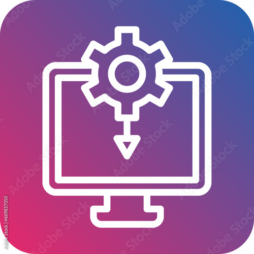 Vector Design Drivers Installation Icon Style