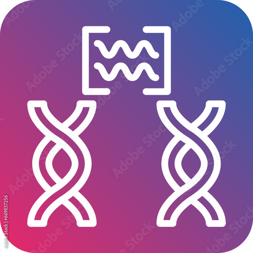 Vector Design Genetic Comparation Icon Style