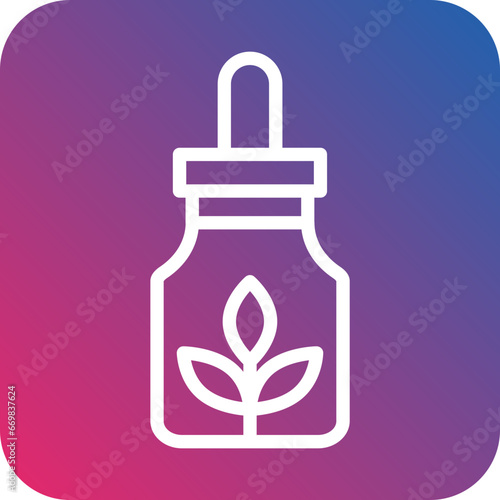 Vector Design Cbd E Liquid Icon Style