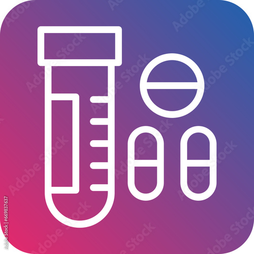 Vector Design Drug Test Icon Style