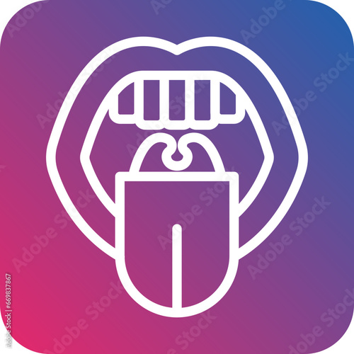 Vector Design Oral Icon Style