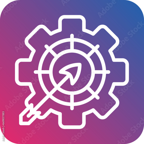 Vector Design Goals Management Icon Style