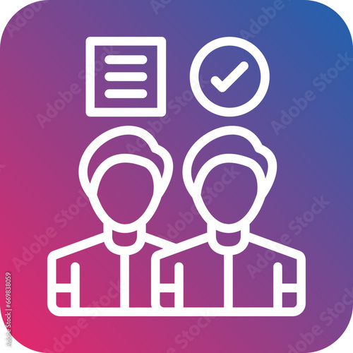 Vector Design Candidate Icon Style