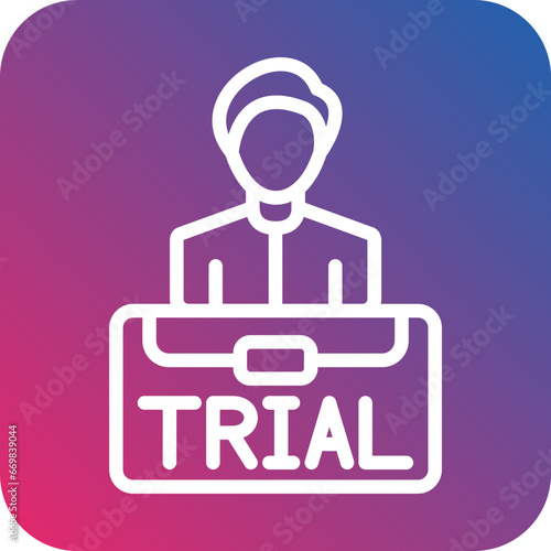 Vector Design Job Trial Icon Style