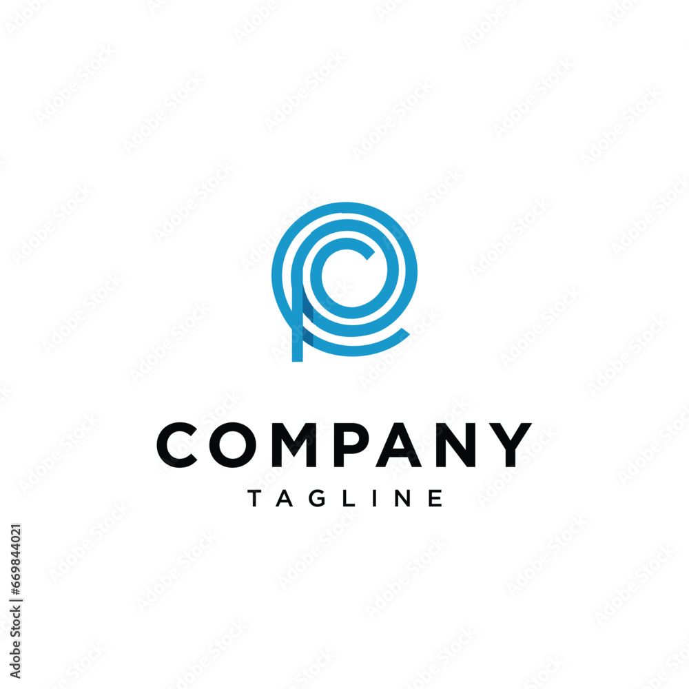 Circle P logo icon vector template.eps Circle P logo icon vector template.eps