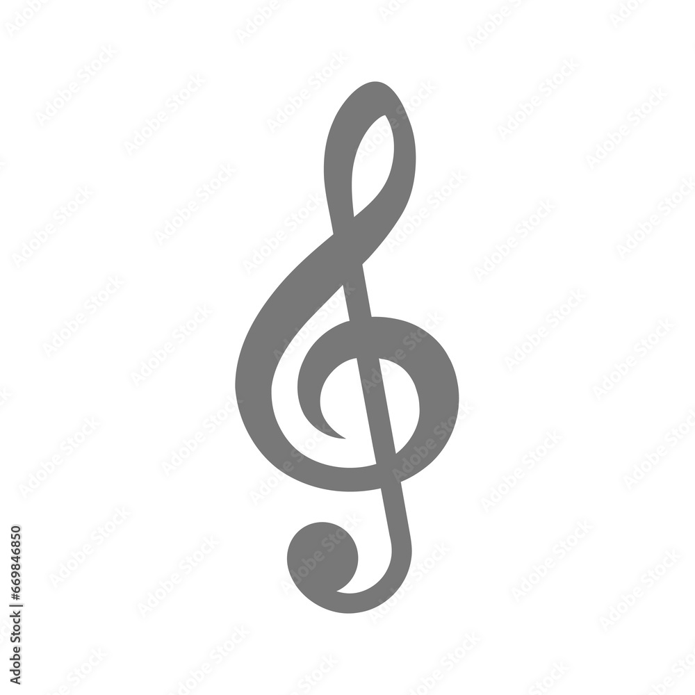 Musical clef vector icon. Music simple symbol. Musical clef vector icon. Music simple symbol.