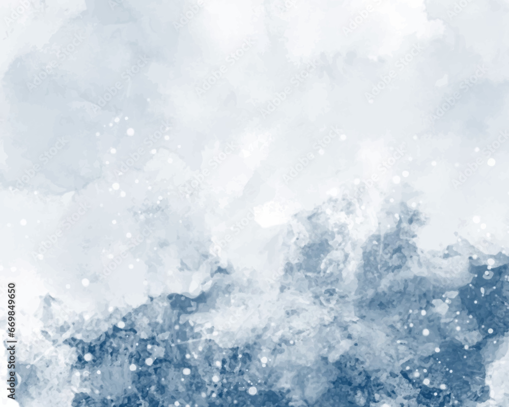 Fototapeta premium Abstract splashed watercolor background. Design for your cover, date, postcard, banner, logo.