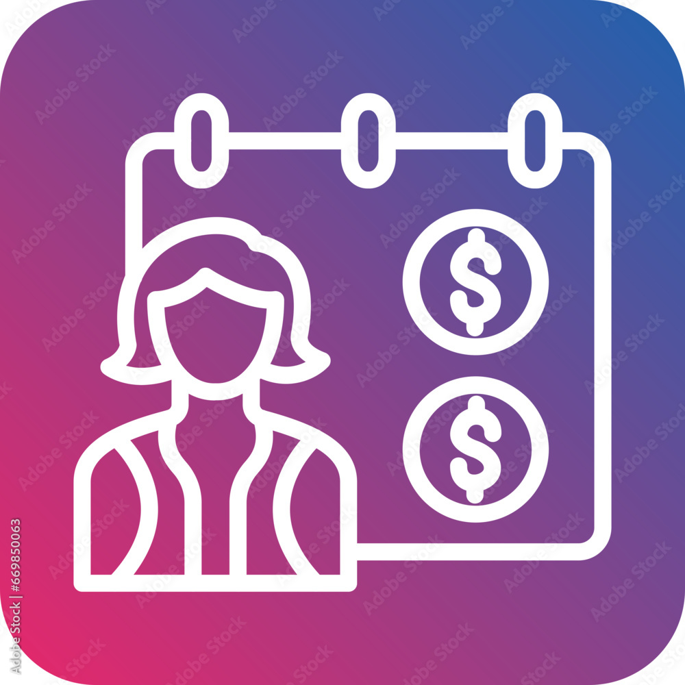 Day Rate Icon Style Day Rate Icon Style