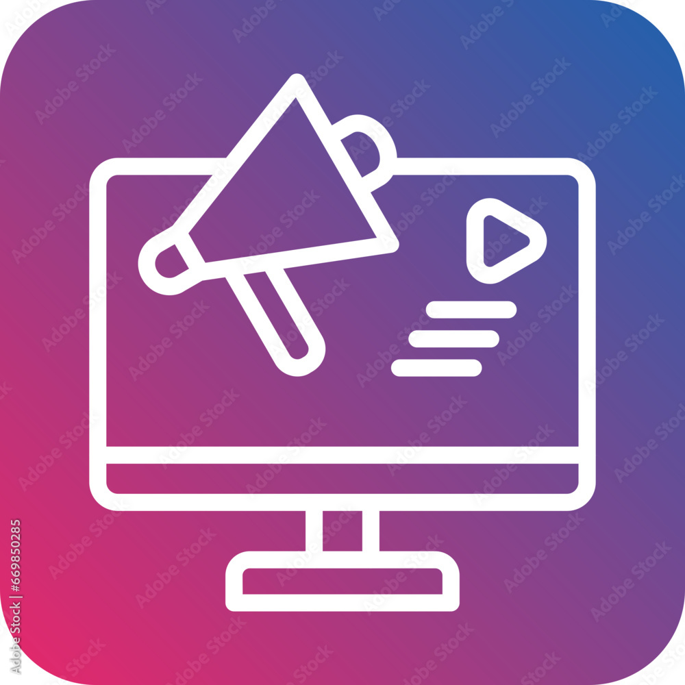 Advertisement Icon Style Advertisement Icon Style