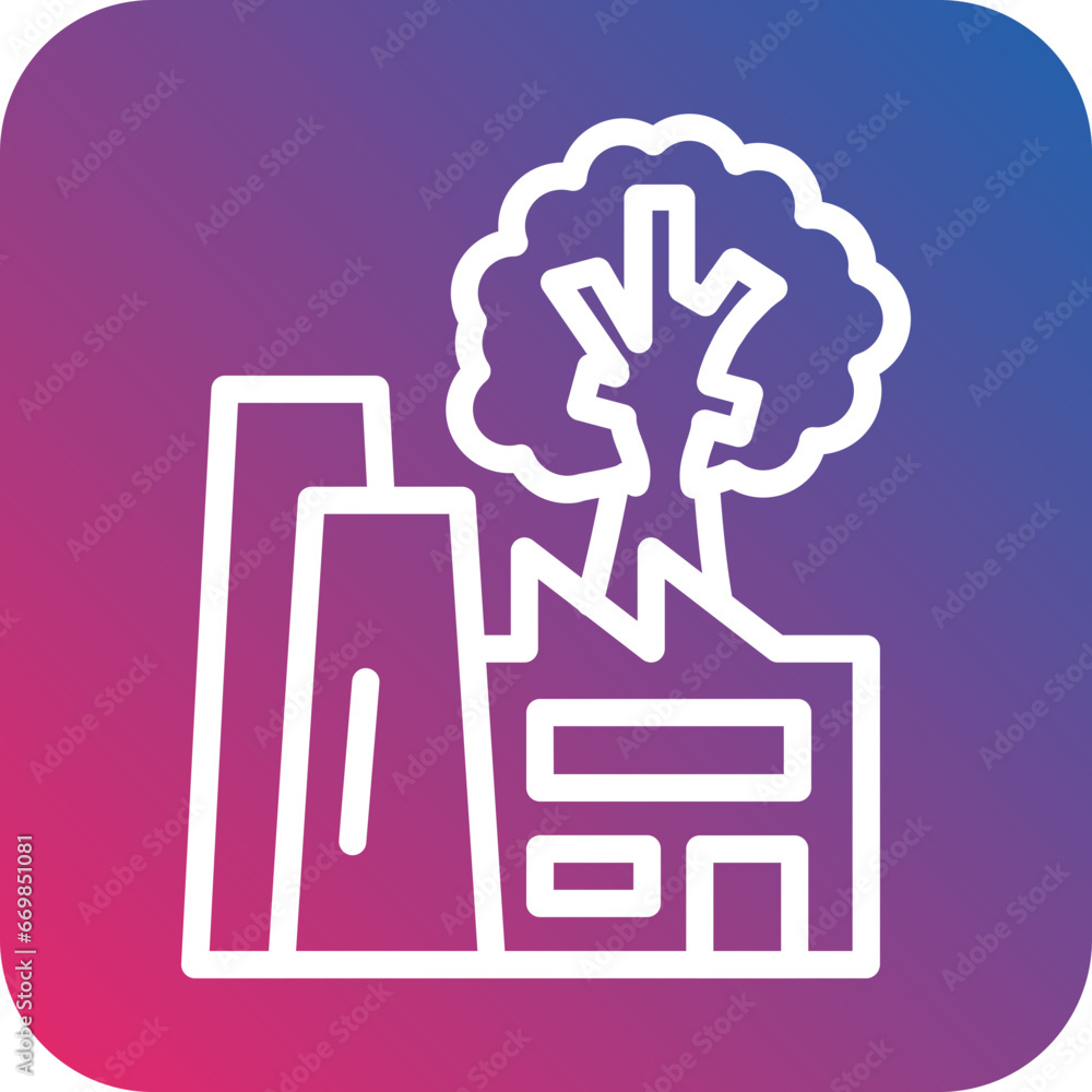 Green Factory Icon Style