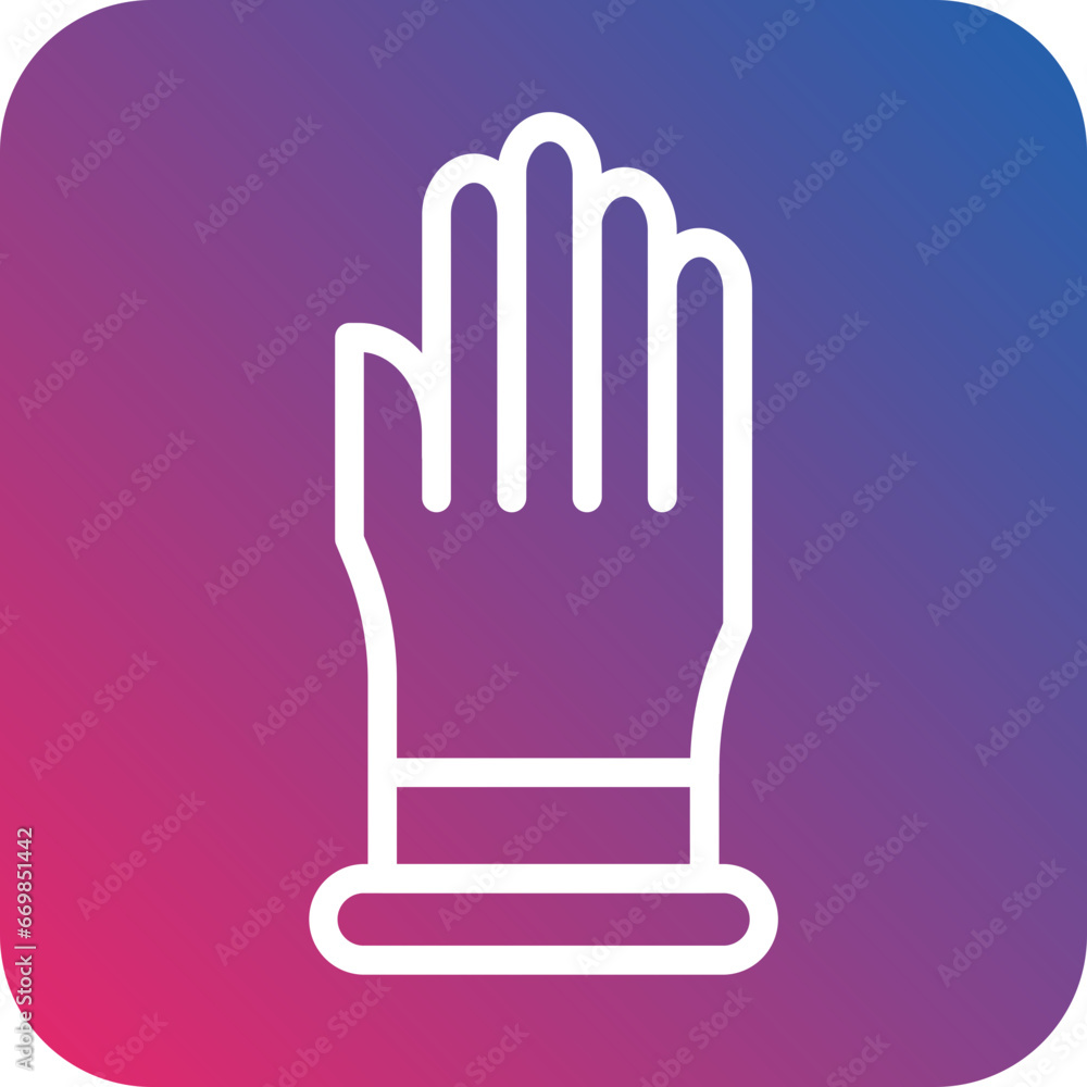 Exam Gloves Icon Style Exam Gloves Icon Style