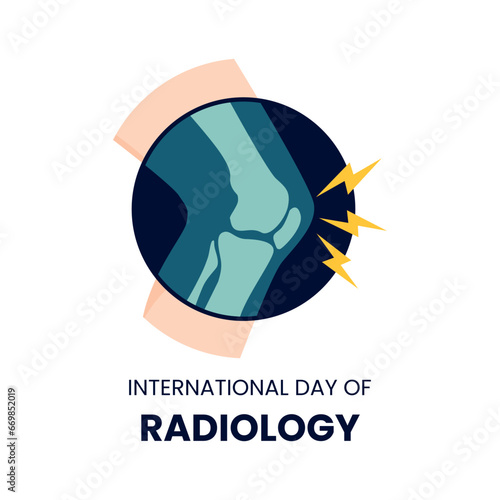 Vector graphic of Pain in Joints on X Rays siutable for International Day of Radiology