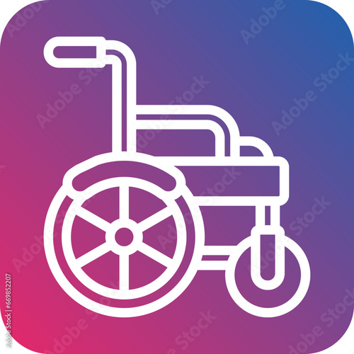 Automatic Wheelchair Icon Style