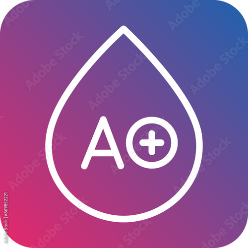 Blood Types Icon Style