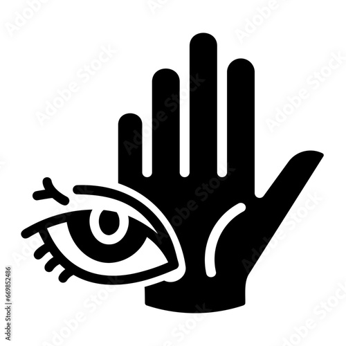 hand reading Solid icon