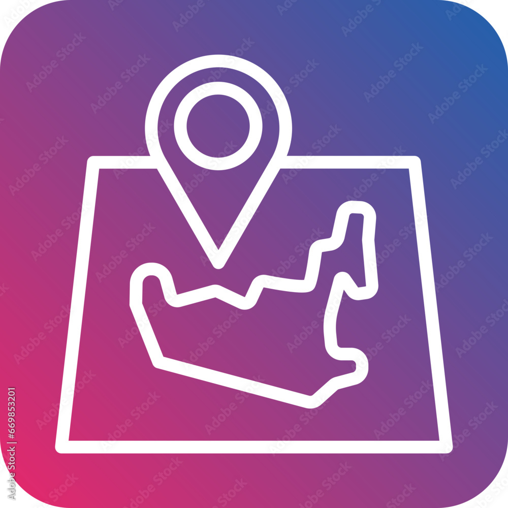 Dubai Location Icon Style Dubai Location Icon Style