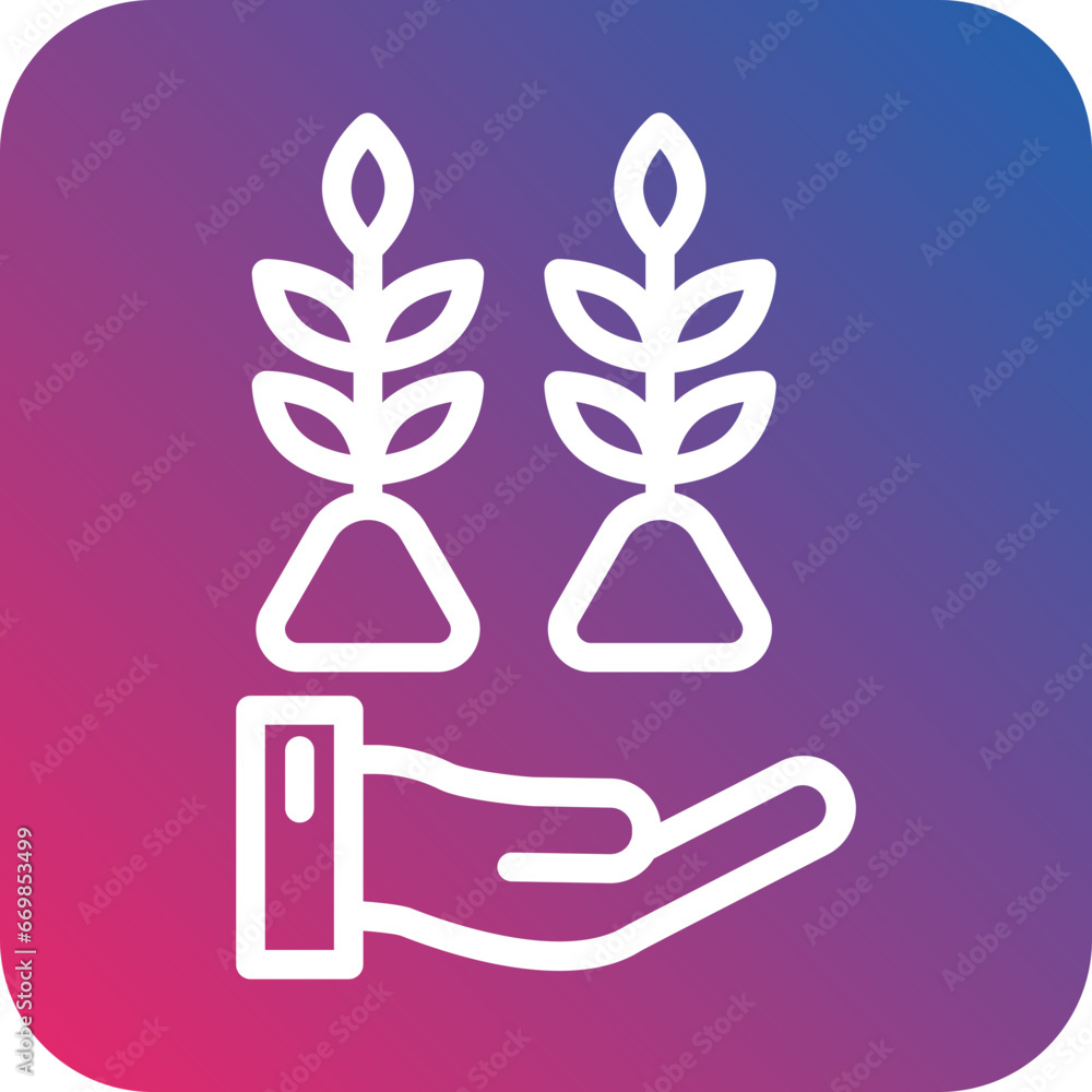 Save Plants Icon Style Save Plants Icon Style