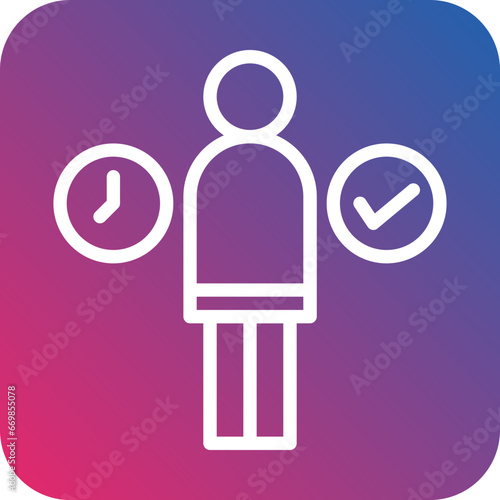 Alone Time Icon Style