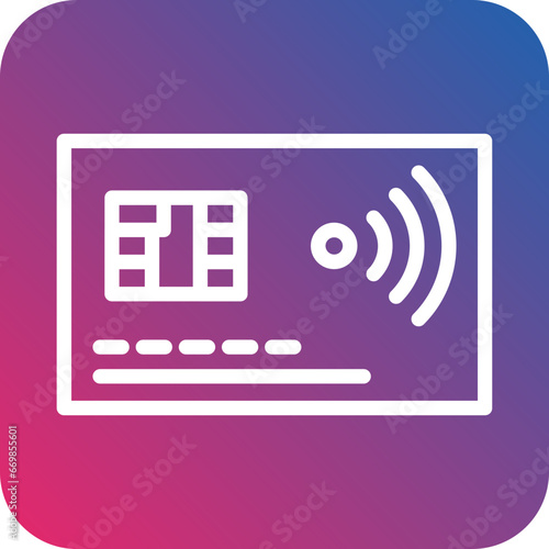 Electronic Credit Card Icon Style