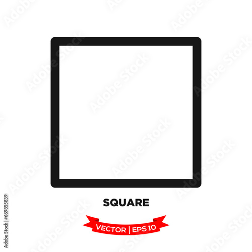 free vector geometric shape logo template. Triangle, quadrangle, octagon, hexagon, square, rectangle icon