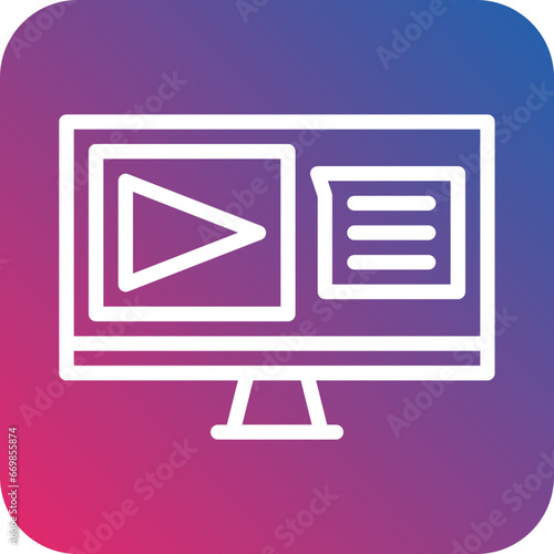 Live Lecture Icon Style