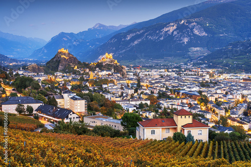 Sion, Switzerland in the Canton of Valais