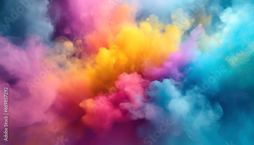 Abstract Multicolor Sky, Futuristic Fog Texture Clean and Sharp, Colorful Clouds for Your Webpage, Sky Texture Explosion, Colorful Clouds for Web