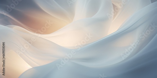 A close-up view of a white fabric. Perfect for background or texture purposes. photo