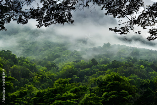 mountains and fog, generation ai, 생성형, 인공지능