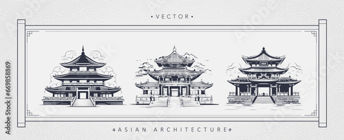 Chinese ancient architecture tower art