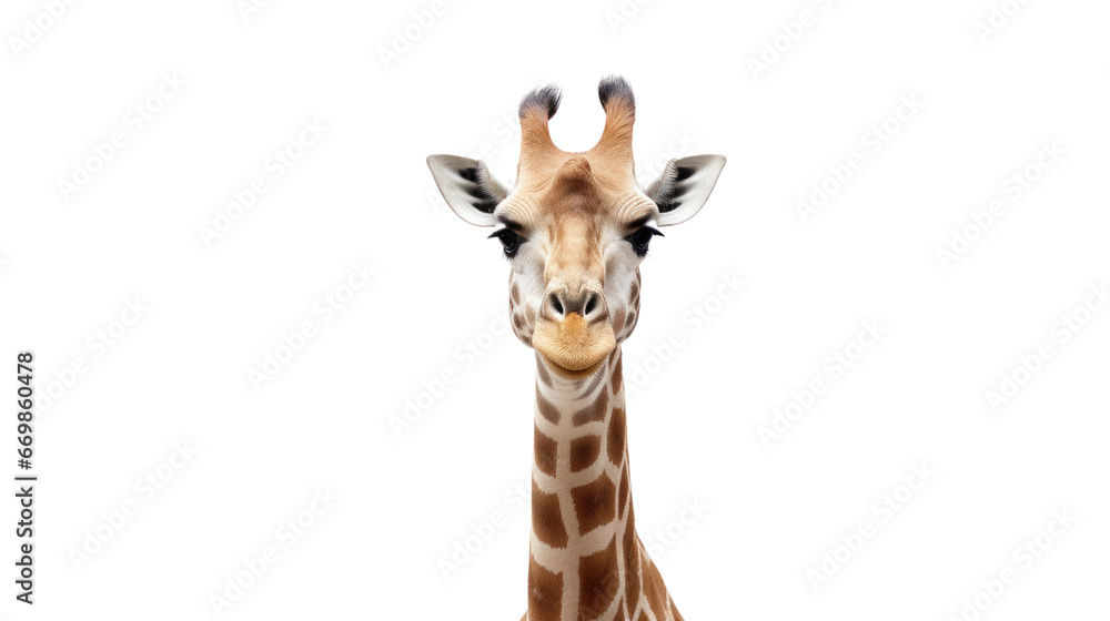Obraz premium giraffe on the transparent background