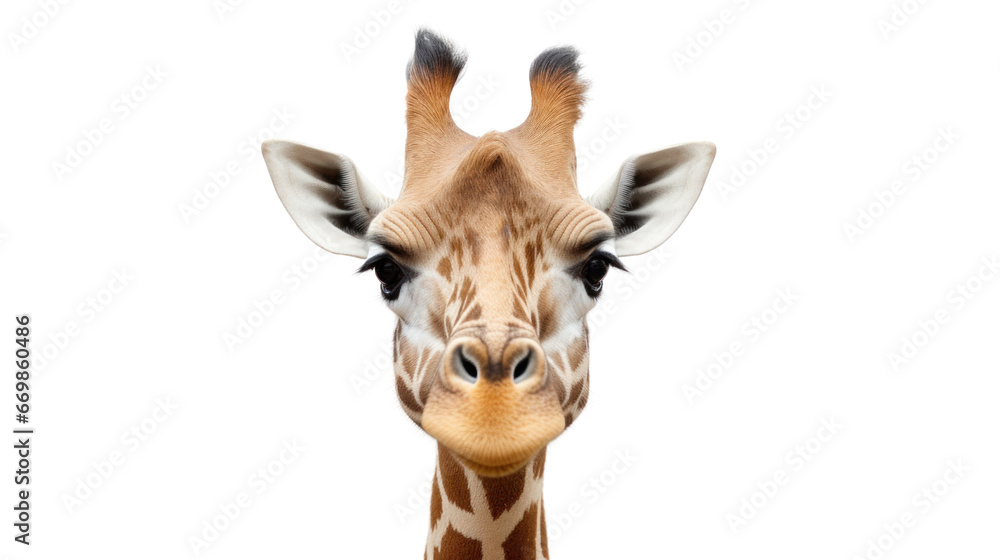Fototapeta premium giraffe on the transparent background