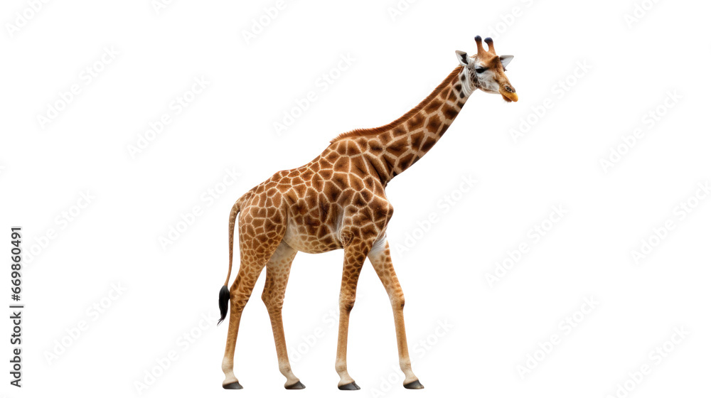 Naklejka premium giraffe on the transparent background