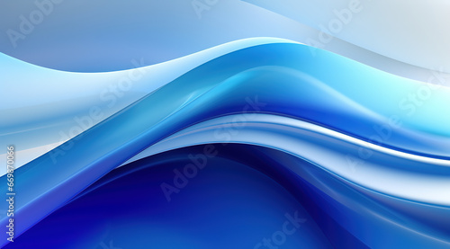 3D digital flowing waves, abstract background