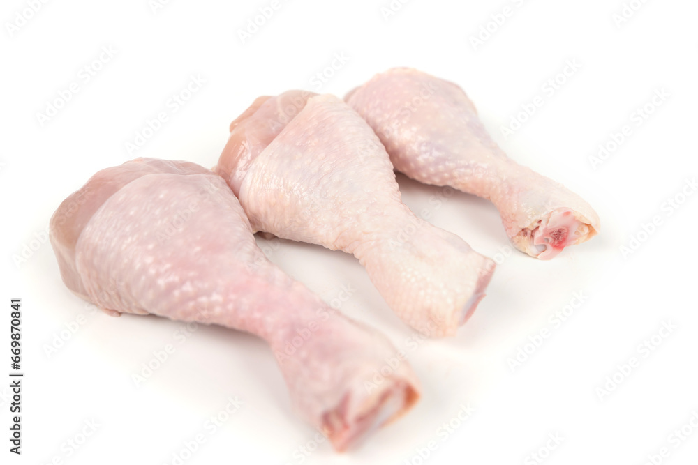 several chicken legs isolated on whit several chicken legs isolated on whit