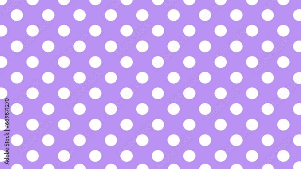 Purple background seamless pattern with white dots