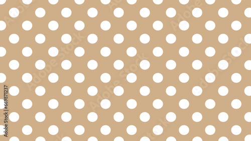 Beige background seamless pattern with white dots