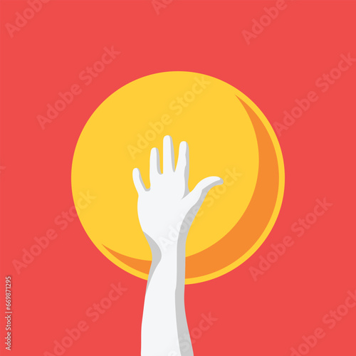 Colorful Waving Hands Vector Collection: Adding Life to Your Designs with Vibrant Gestures