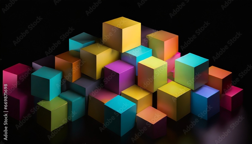 Obraz premium abstract background with squares
