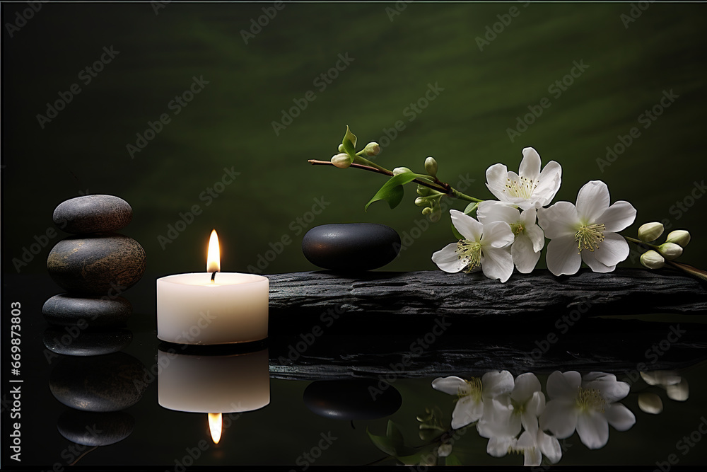 Wellness background, spa still life, meditation, feng shui, relaxation, zen concept Wellness background, spa still life, meditation, feng shui, relaxation, zen concept