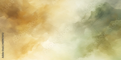 Green beige olive colored water colour background ambient backdrop, generated ai  photo