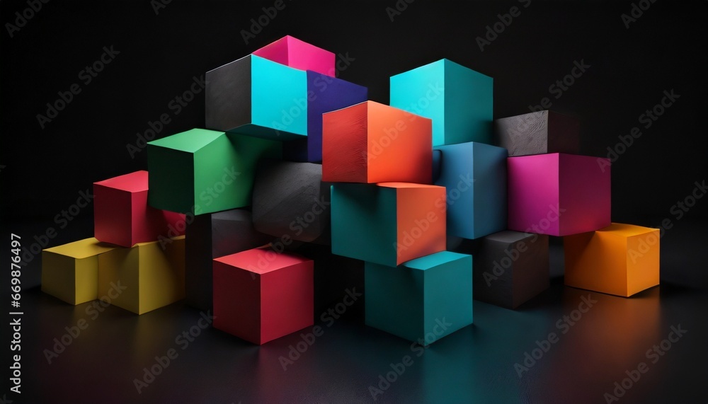 abstract background with squares abstract background with squares